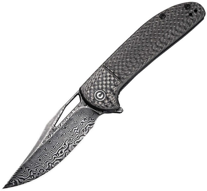 Civivi Ortis Linerlock Carbon Fiber Damascus - Knives.mx