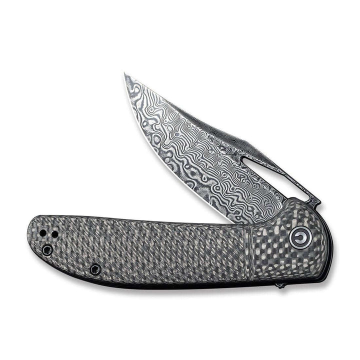 Civivi Ortis Linerlock Carbon Fiber Damascus - Knives.mx