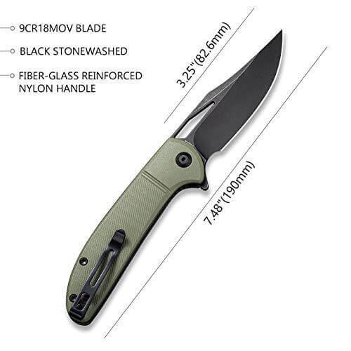 Civivi Ortis Linerlock OD Green 9Cr18MoV - Knives.mx