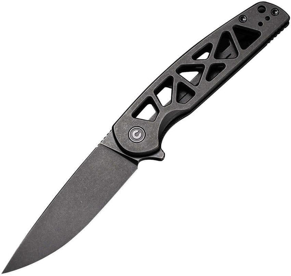 Civivi Perf Framelock Black Stonewashed Nitro-V - Knives.mx