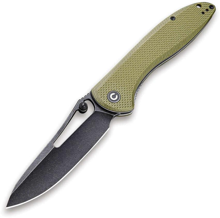 Civivi Picaro Linerlock Green Coarse G10 Black Stonewash D2 - Knives.mx