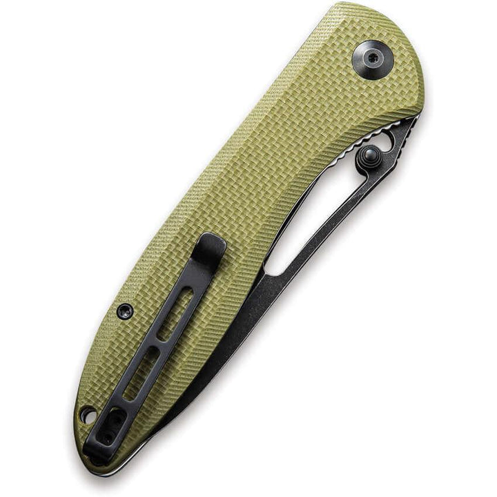 Civivi Picaro Linerlock Green Coarse G10 Black Stonewash D2 - Knives.mx