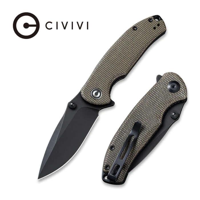 Civivi Pintail Linerlock Dark Green Micarta BK SW CPM S35VN - Knives.mx