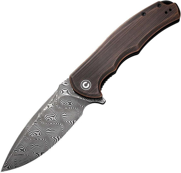 Civivi Praxis Linerlock Copper Black Damascus - Knives.mx