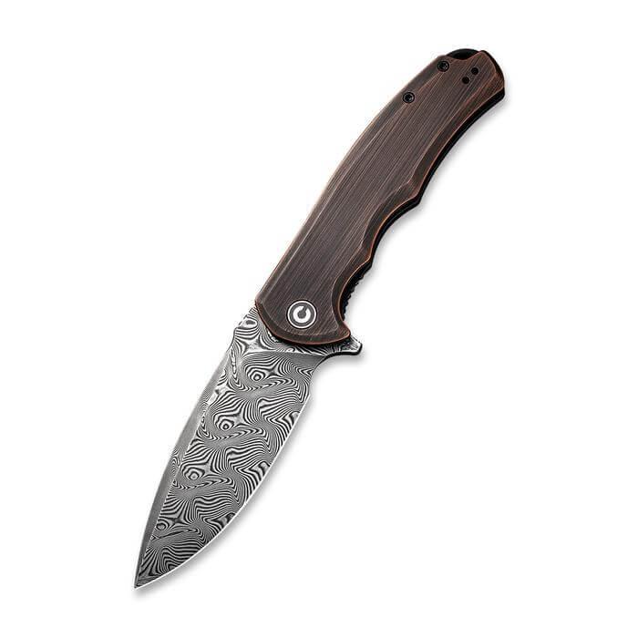 Civivi Praxis Linerlock Copper Black Damascus - Knives.mx