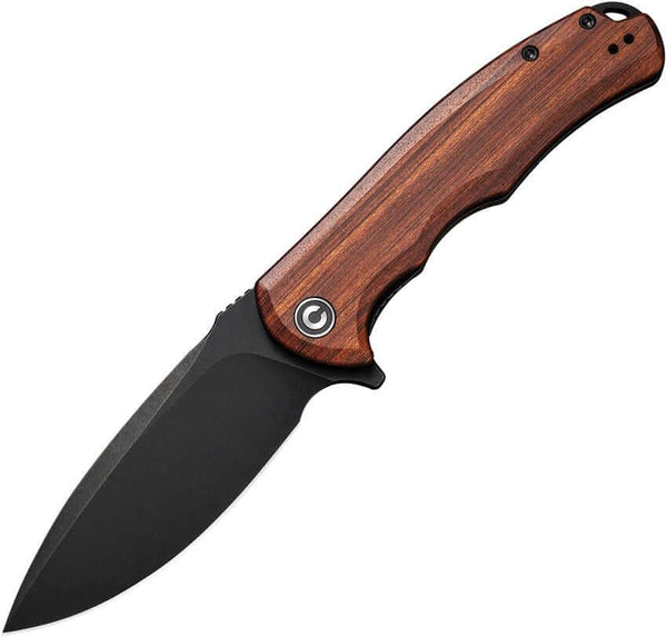 Civivi Praxis Linerlock Cuibourtia Wood Black Stonewashed 9Cr18MoV - Knives.mx