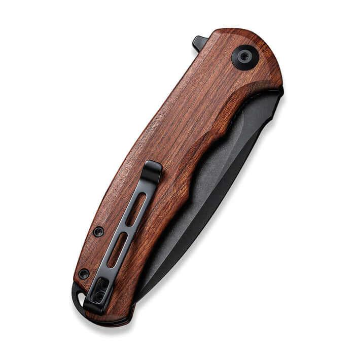Civivi Praxis Linerlock Cuibourtia Wood Black Stonewashed 9Cr18MoV - Knives.mx