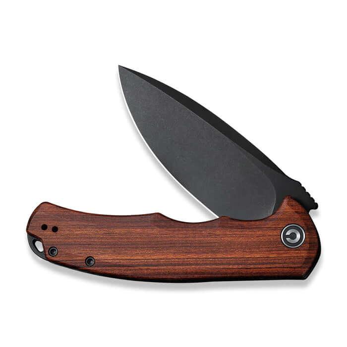 Civivi Praxis Linerlock Cuibourtia Wood Black Stonewashed 9Cr18MoV - Knives.mx