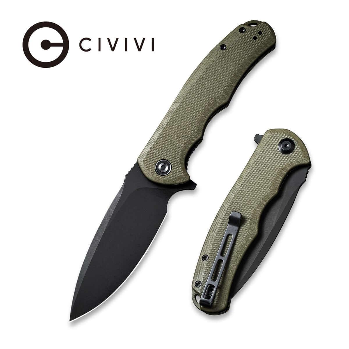 Civivi Praxis OD Green G10 Black Stonewashed 9Cr18MoV - Knives.mx