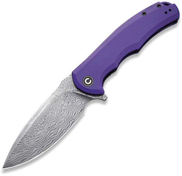 Civivi Praxis Purple G10 Handle Damascus - Knives.mx