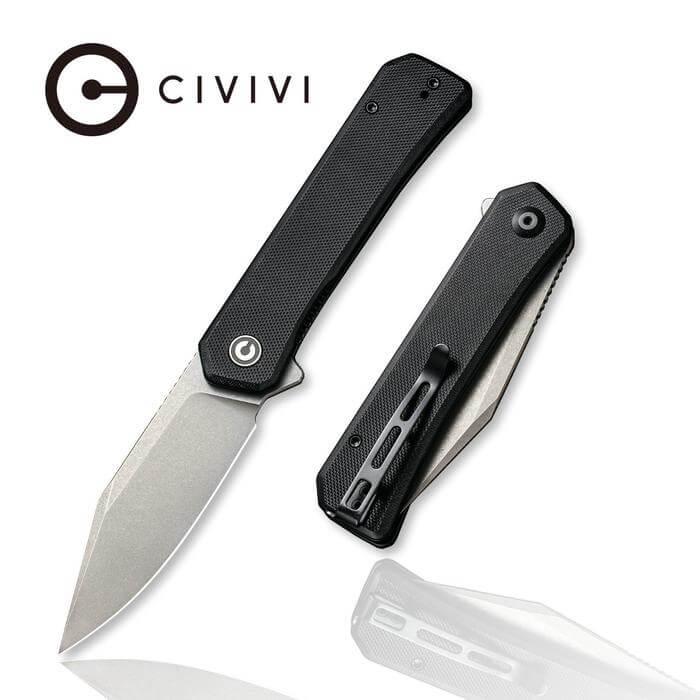 Civivi Relic Linerlock Black G10 Gray Stonewashed Nitro-V - Knives.mx