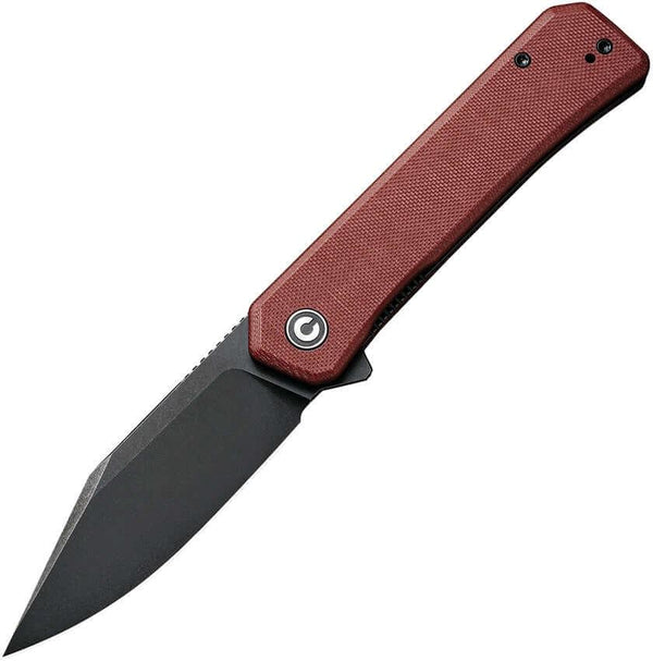 Civivi Relic Linerlock Burgundy G10 Black Stonewashed Nitro-V - Knives.mx