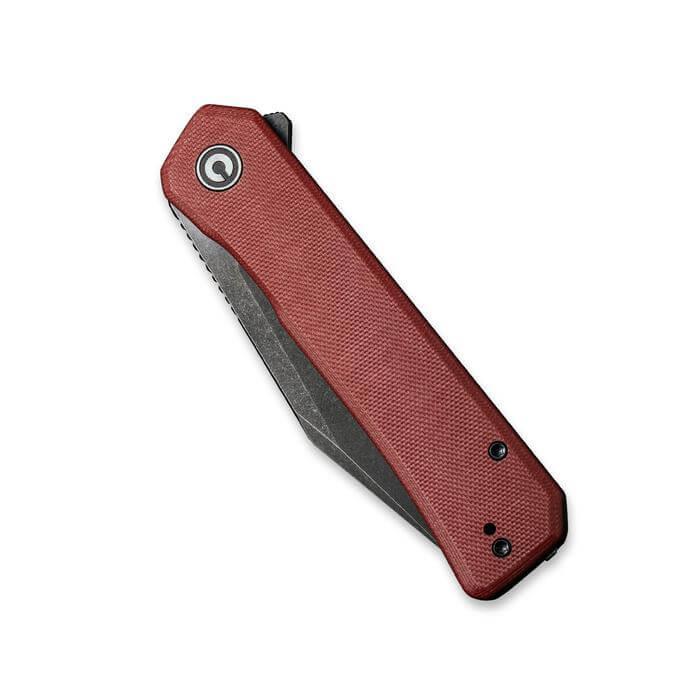 Civivi Relic Linerlock Burgundy G10 Black Stonewashed Nitro-V - Knives.mx
