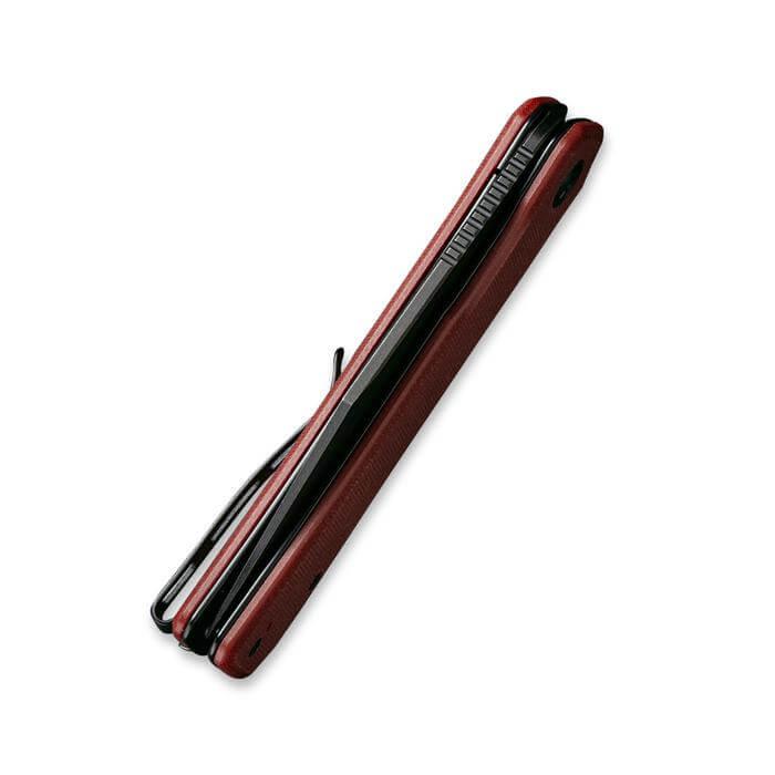 Civivi Relic Linerlock Burgundy G10 Black Stonewashed Nitro-V - Knives.mx