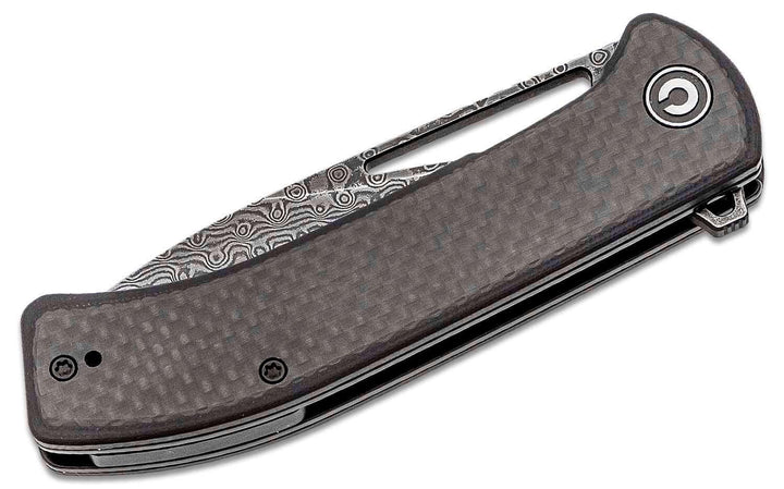 Civivi Riffle Linerlock Black G10 With CF Damascus - Knives.mx