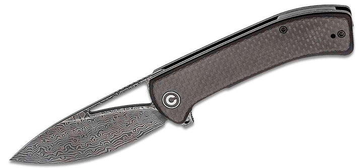 Civivi Riffle Linerlock Black G10 With CF Damascus - Knives.mx