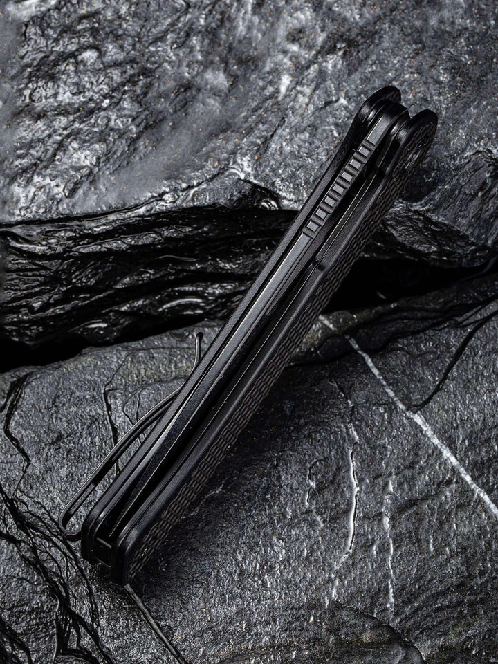 Civivi Riffle Linerlock Black G10 With CF Damascus - Knives.mx