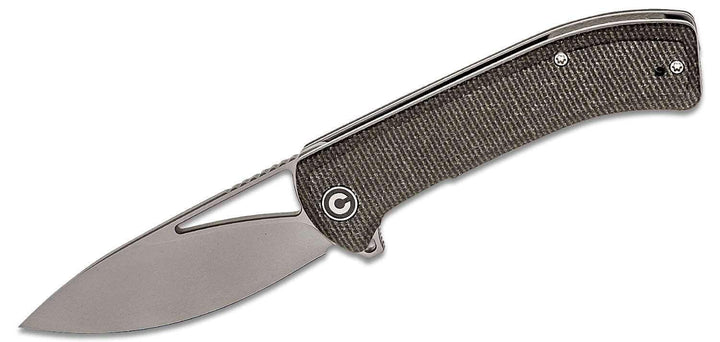 Civivi Riffle Linerlock Dark Green Micarta Gray Stonewashed 14C28N - Knives.mx