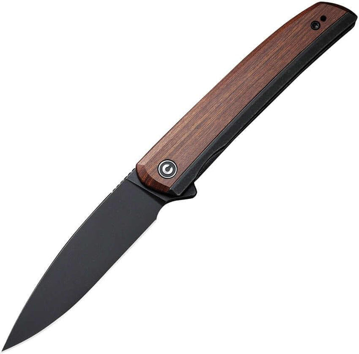 Civivi Savant Framelock Cuibourtia Wood Black Stonewashed 14C28N - Knives.mx