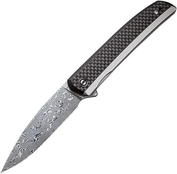 Civivi Savant Framelock Stainless Steel With G10/CF Inlay Damascus - Knives.mx