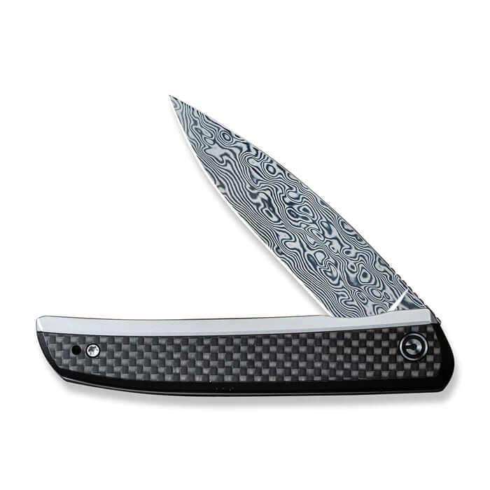 Civivi Savant Framelock Stainless Steel With G10/CF Inlay Damascus - Knives.mx