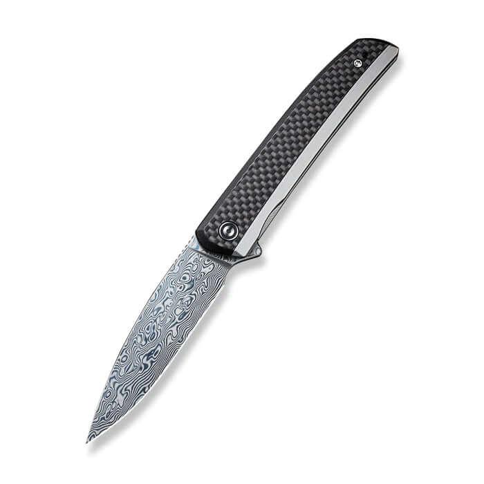 Civivi Savant Framelock Stainless Steel With G10/CF Inlay Damascus - Knives.mx