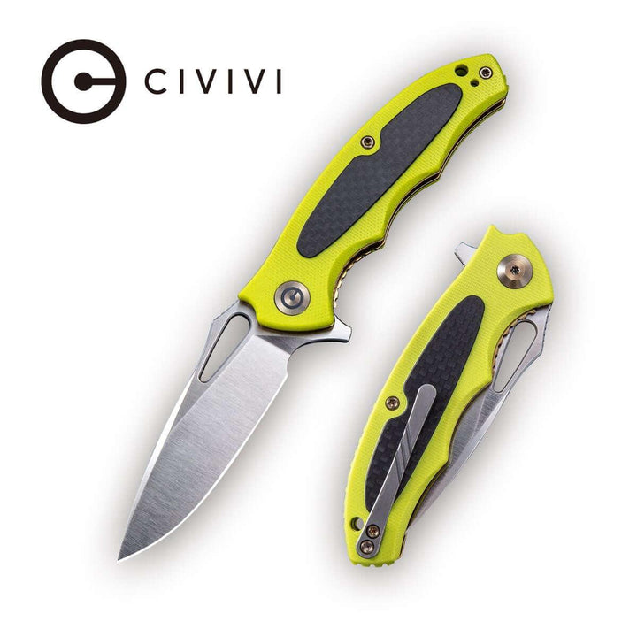 Civivi Shard Linerlock Green G10 w CF D2 - Knives.mx