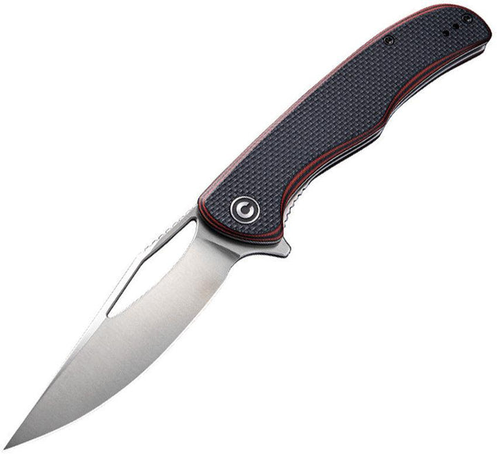 Civivi Shredder Linerlock Red & Black Layered G10 w Coarse Texture Satin D2 - Knives.mx