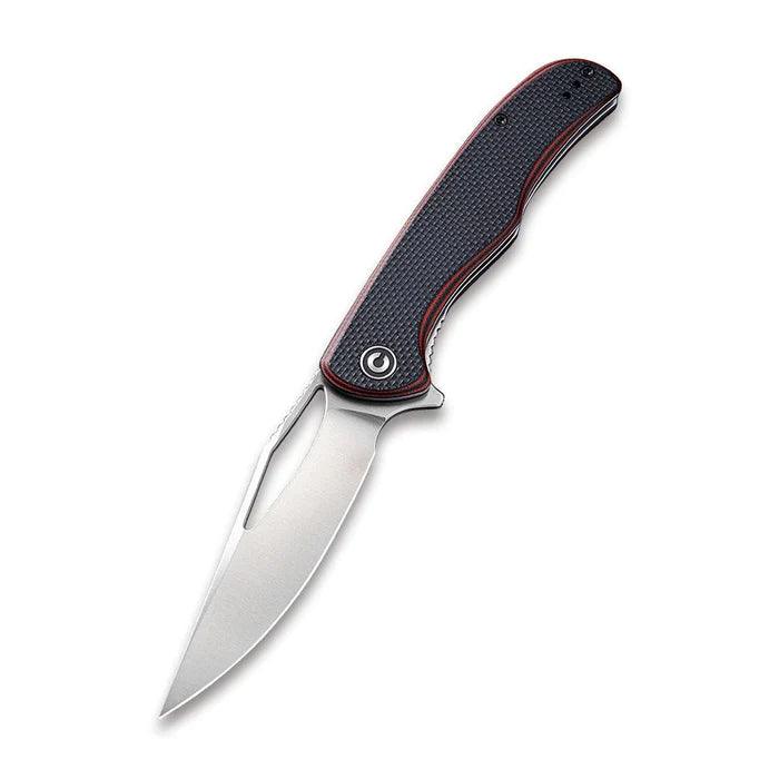 Civivi Shredder Linerlock Red & Black Layered G10 w Coarse Texture Satin D2 - Knives.mx