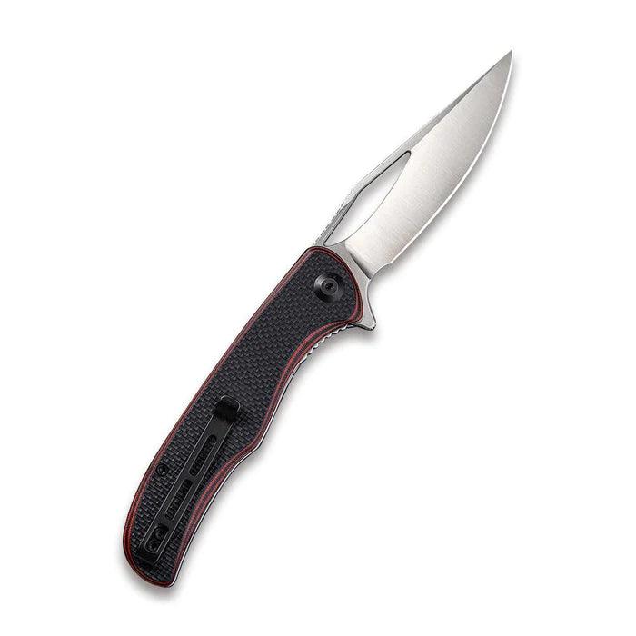 Civivi Shredder Linerlock Red & Black Layered G10 w Coarse Texture Satin D2 - Knives.mx