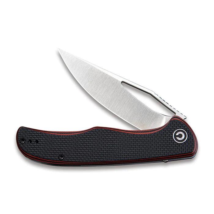 Civivi Shredder Linerlock Red & Black Layered G10 w Coarse Texture Satin D2 - Knives.mx