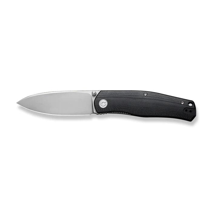 Civivi Sokoke Linerlock Black G10 Silver Bead Blasted Drop Point 14C28N - Knives.mx