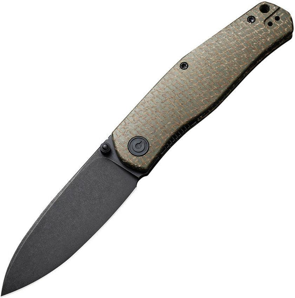 Civivi Sokoke Linerlock Green Burlap Micarta Black Stonewashed 14C28N - Knives.mx