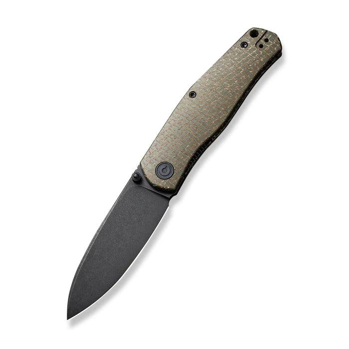 Civivi Sokoke Linerlock Green Burlap Micarta Black Stonewashed 14C28N - Knives.mx