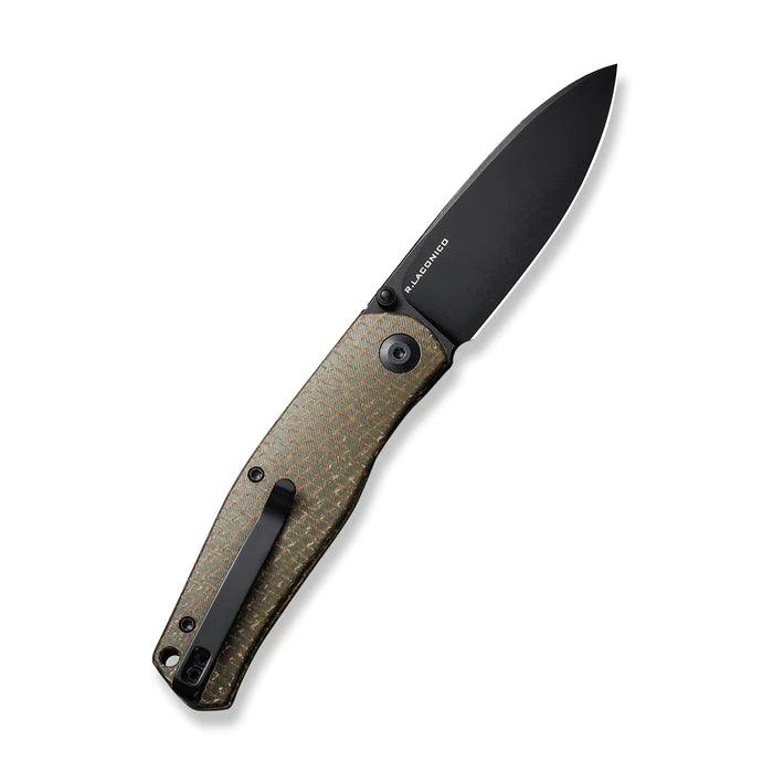 Civivi Sokoke Linerlock Green Burlap Micarta Black Stonewashed 14C28N - Knives.mx