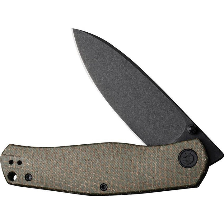 Civivi Sokoke Linerlock Green Burlap Micarta Black Stonewashed 14C28N - Knives.mx