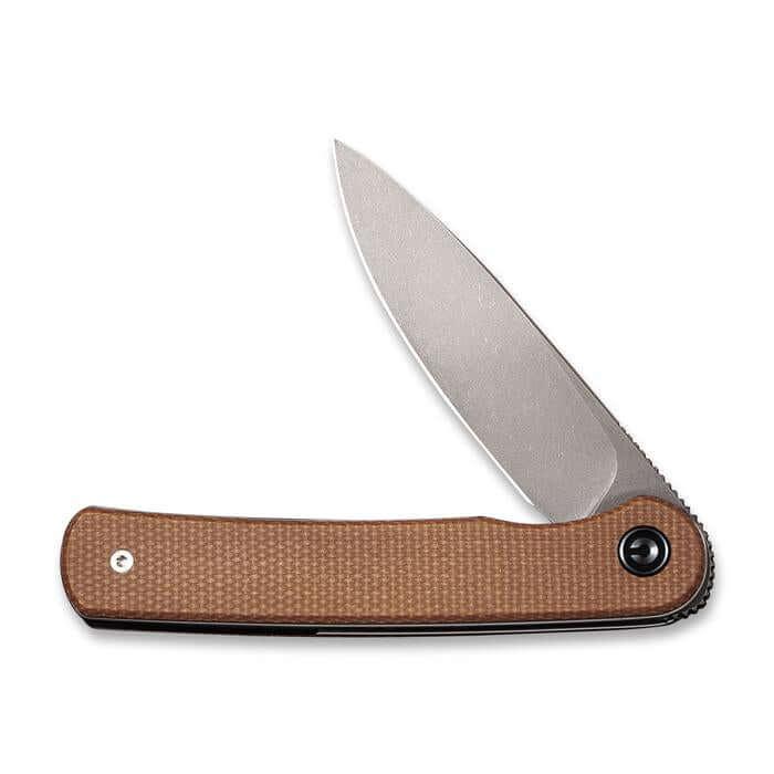 Civivi Stylum Slip Joint Brown Micarta Gray SW 10Cr15CoMoV - Knives.mx