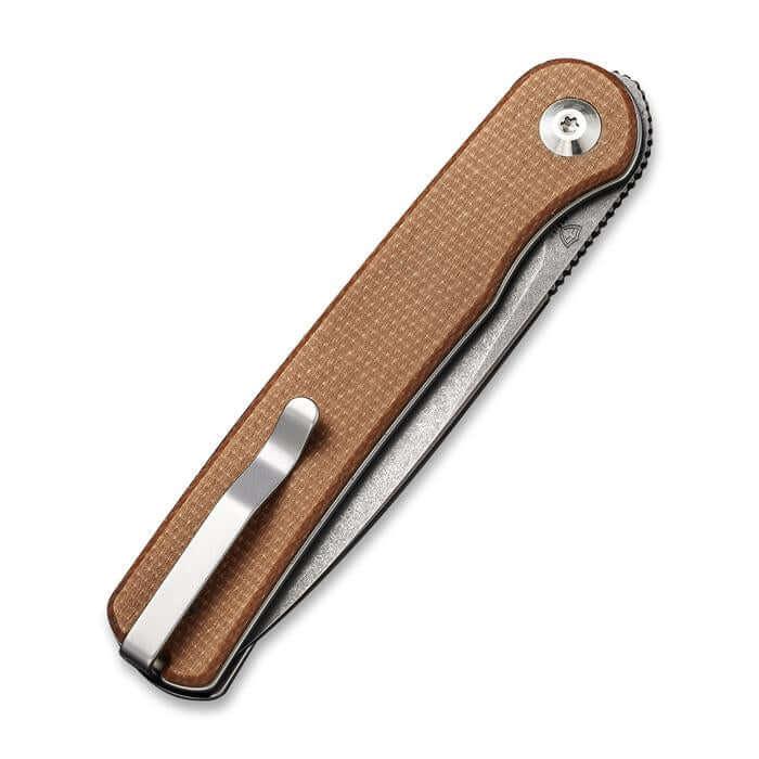 Civivi Stylum Slip Joint Brown Micarta Gray SW 10Cr15CoMoV - Knives.mx