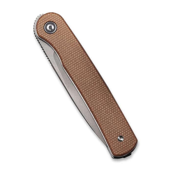 Civivi Stylum Slip Joint Brown Micarta Gray SW 10Cr15CoMoV - Knives.mx