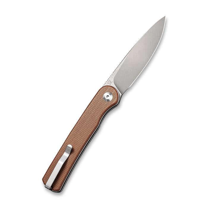 Civivi Stylum Slip Joint Brown Micarta Gray SW 10Cr15CoMoV - Knives.mx