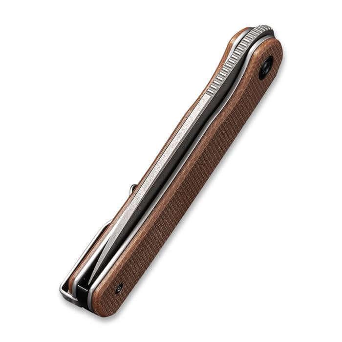 Civivi Stylum Slip Joint Brown Micarta Gray SW 10Cr15CoMoV - Knives.mx