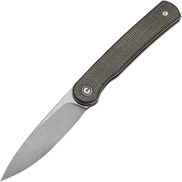 Civivi Stylum Slip Joint Dark Green Micarta Gray SW 10Cr15CoMoV - Knives.mx