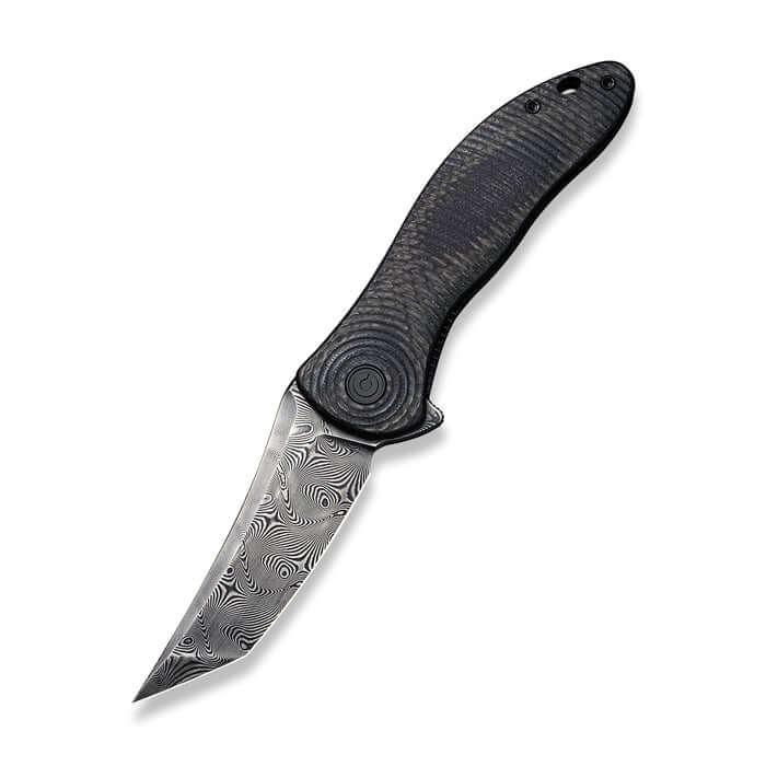Civivi Synergy3 Linerlock Black G10 w CF Tanto Damascus - Knives.mx