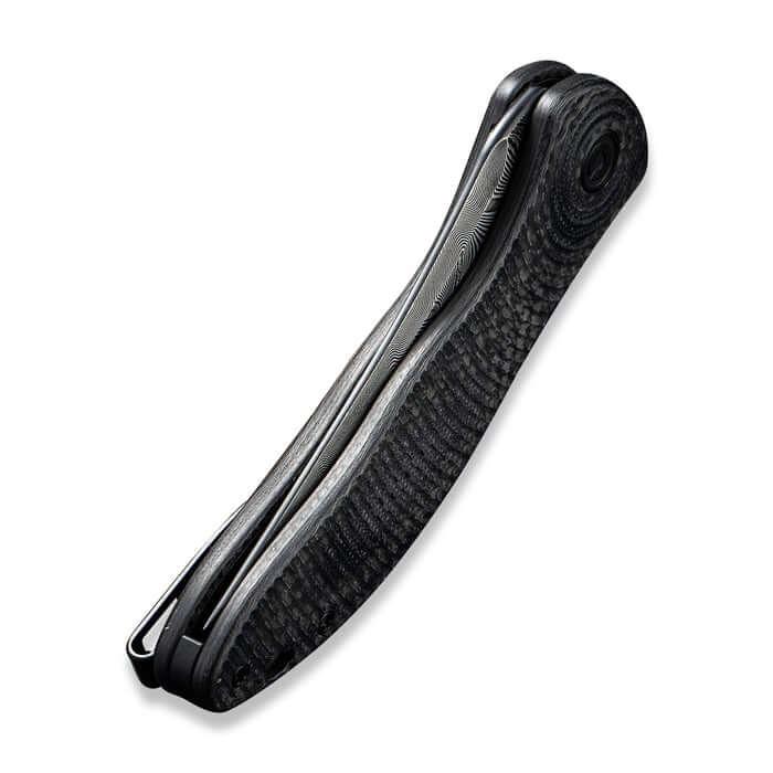 Civivi Synergy3 Linerlock Black G10 w CF Tanto Damascus - Knives.mx