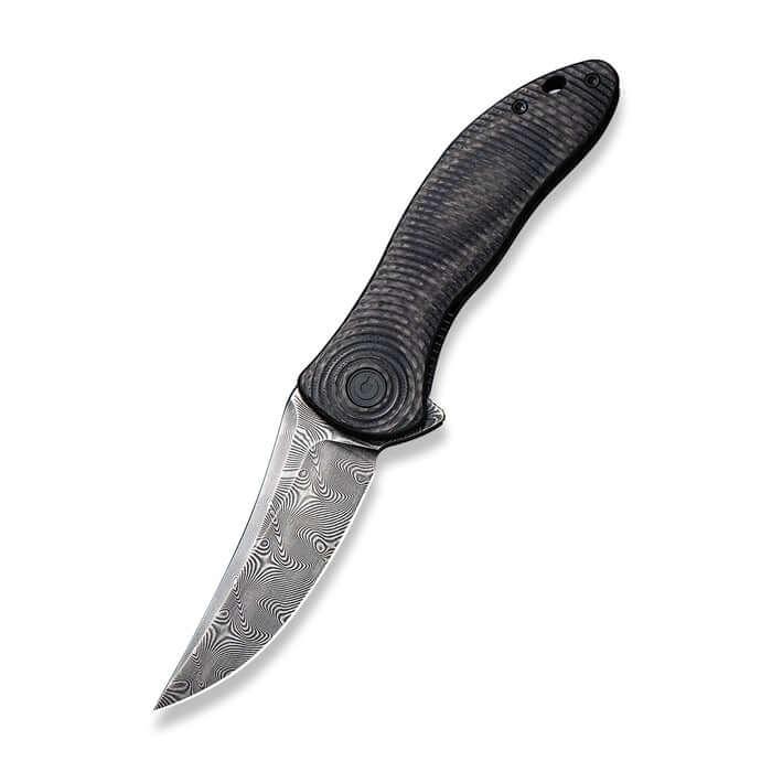 Civivi Synergy3 Linerlock Black G10 w CF TP Damascus - Knives.mx