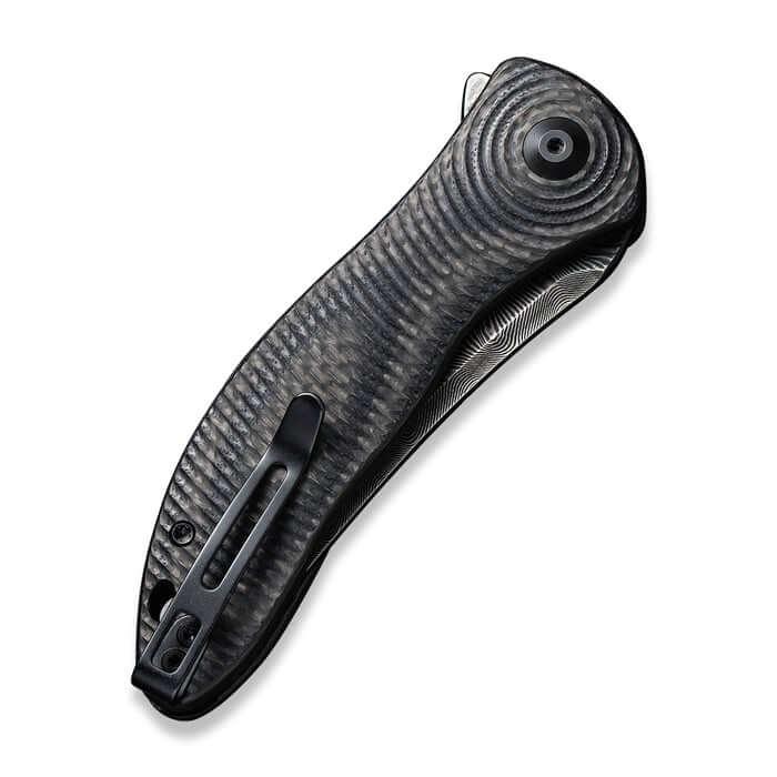 Civivi Synergy3 Linerlock Black G10 w CF TP Damascus - Knives.mx
