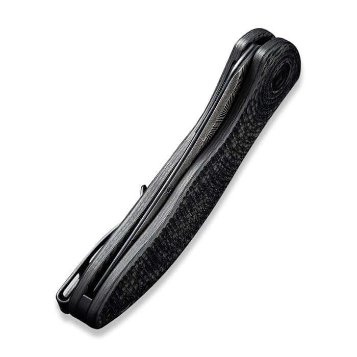 Civivi Synergy3 Linerlock Black G10 w CF TP Damascus - Knives.mx
