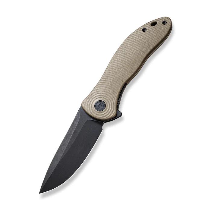 Civivi Synergy3 Linerlock Tan G10 Black Stonewashed Nitro-V - Knives.mx