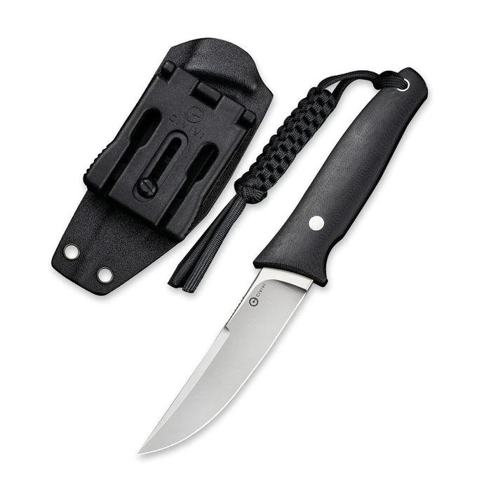 Civivi Tamashii Fixed Blade Black G10 Satin D2 - Knives.mx