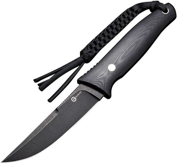 Civivi Tamashii Fixed Blade Black G10 Stonewashed D2 - Knives.mx